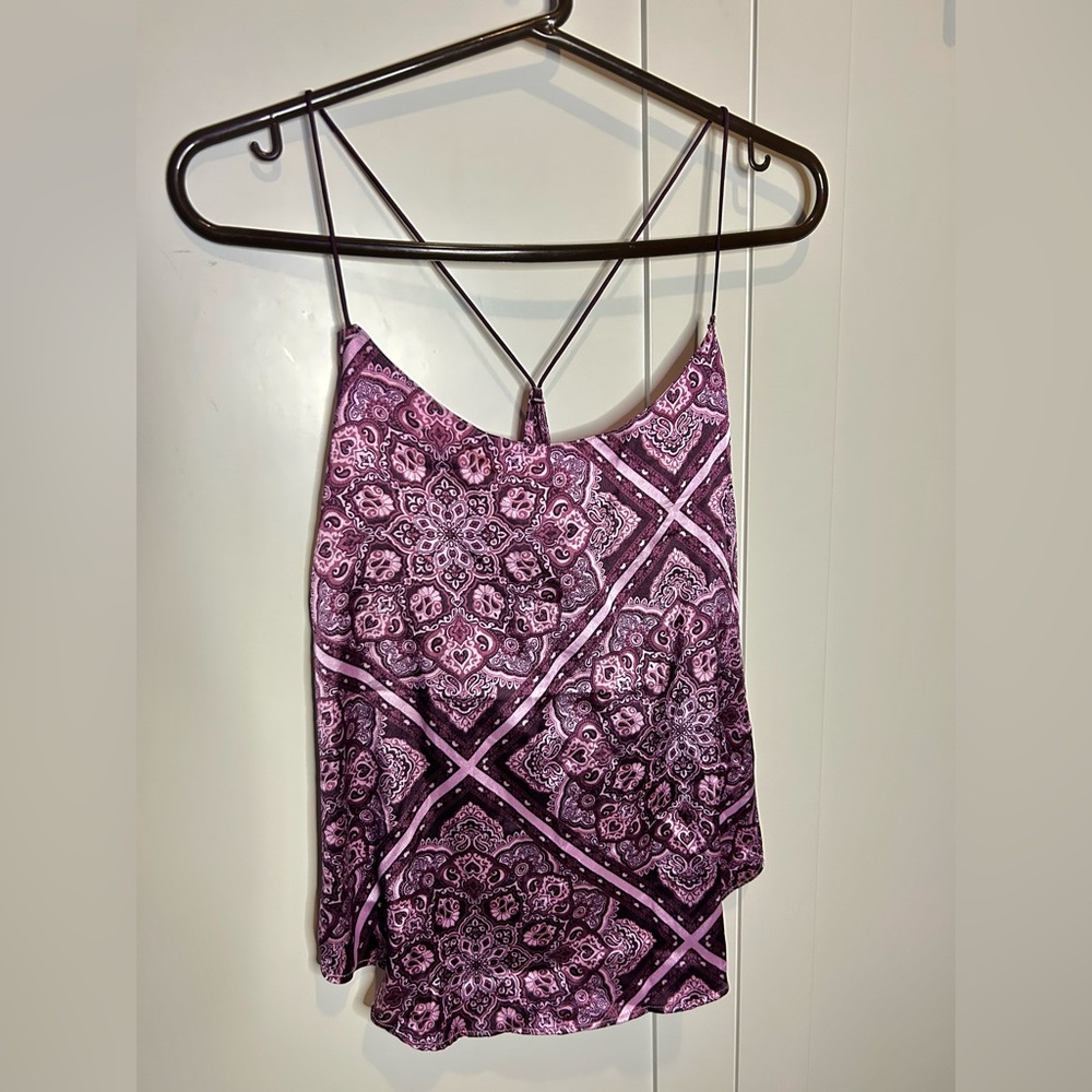 Purple Paisley Women's Top Victoria Secret